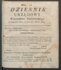 dziennik urzedowy woj.sandomierskiego 1819-23-00001